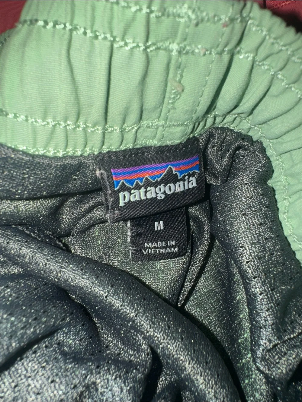 Patagonia Youth Boys Swim Trunks - shorts Coral & Mint Green - LOT (2 pairs!)